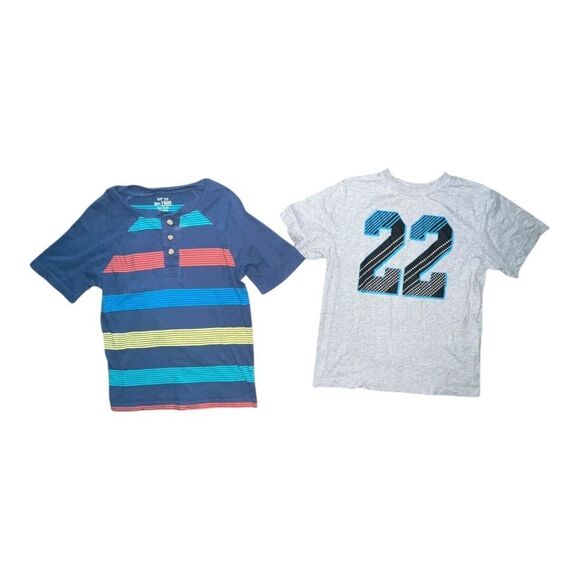 The Children's Place Boys Lot of 9 T-Shirts Gray Green Blue Red Small 5/6 EUC - Picture 6 of 10